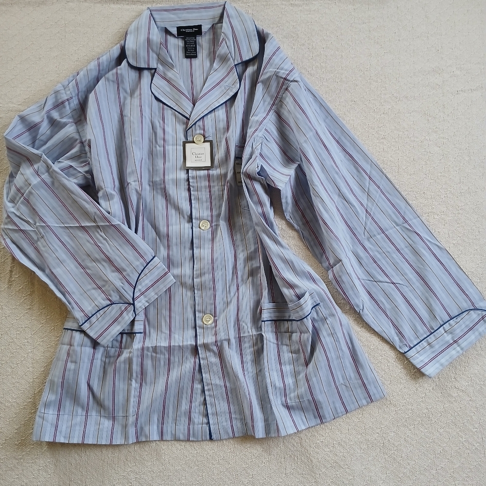 christian dior ♡ pajama flannel set vintage sleep monsieur - Picture 2 of 9
